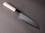 Hitohira - Gorobei x Rikichi - White #2 Kasumi - 165mm Santoku - Ho Wood Handle