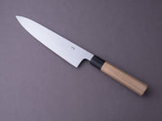 Sakai Kikumori - Gokujyo - White #2 - 240mm Gyuto - Ho Wood Handle