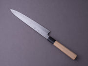Sakai Kikumori - Gokujyo - White #2 - 240mm Sujihiki - Ho Wood Handle