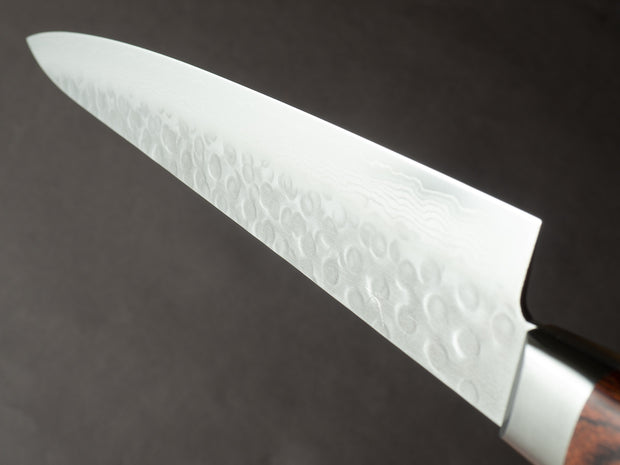 Hitohira - HG - Tsuchime Damascus - 240mm Sujihiki - Western Handle