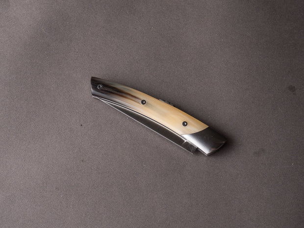 Coutellerie Chambriard - Le Thiers "Mi-Jo" - Folding Knife -  Colored Horn Tip Handle - Button Lock