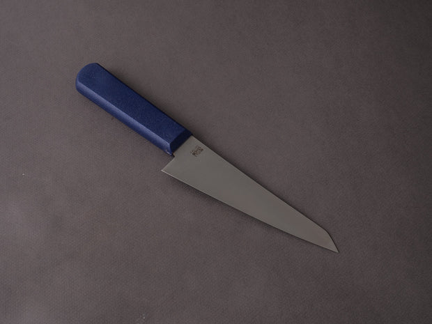 Kanehide - Bessaku - Stainless - Left-Handed - Honesuki Kaku - 150mm - Blue Elastomer Handle