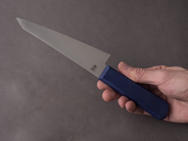 Kanehide - Bessaku - Stainless - Left-Handed - Honesuki Kaku - 150mm - Blue Elastomer Handle