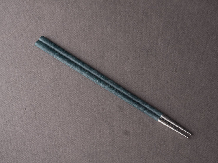 BELO INOX - NEO - Chopsticks - Brushed Steel - Green