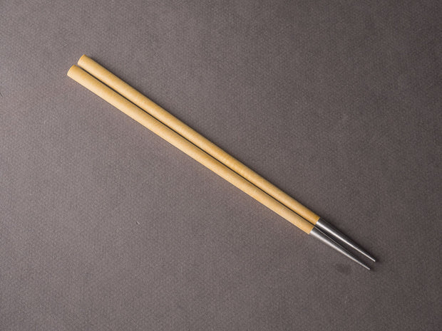 BELO INOX - NEO - Chopsticks - Brushed Steel - Mustard