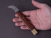 Windmühlenmesser - 45mm Mushroom Knife - Stainless - Leather Belt Holster Included