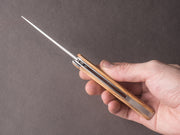 Florinox - Folding Knife - Liner Lock - Thiers Molette - Olive Wood Handle