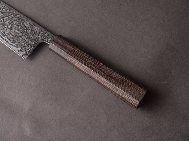 Hitohira - Futana - Nickel Damascus - 170mm Santoku - Tagayasan Handle
