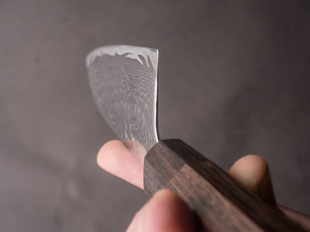 Hitohira - Futana - Nickel Damascus - 170mm Santoku - Tagayasan Handle