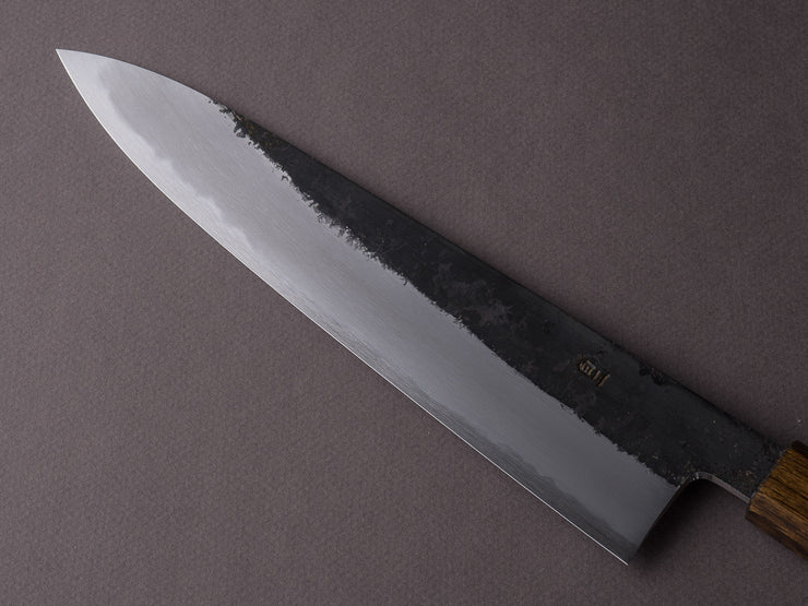 HADO - Sumi - White #2 - Kurouchi - 240mm Gyuto - Urushi Oak Black Handle