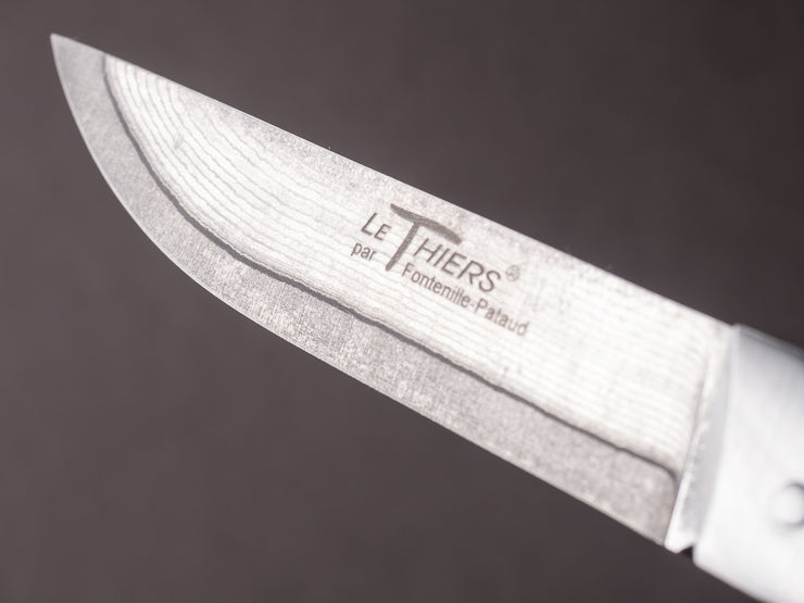 Fontenille-Pataud - Folding Knife - Le Thiers Advance - VG-10 Damascus - "Dark Matter" Carbon Fiber Handle