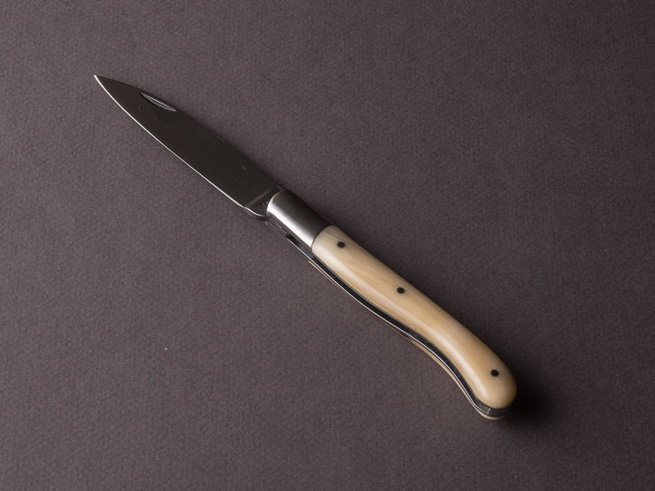 Fontenille-Pataud - Aurillac Shepard's - 110mm Folding Knife - Spring System - Blonde Cow Horn Handle