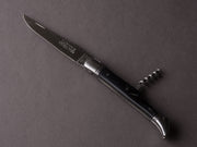 Chazeau Laguiole - Folding Knife - Stainless - Laguiole 2 Piece - Black Horn