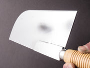 K Sabatier - Straight Leaf Cleaver - Stainless - No. 2 950g - Boxwood Handle - Mirror Polished
