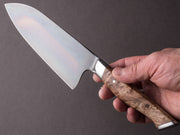 STEELPORT Knife Co. - 52100 Differentially Hardened - 6" Chef Knife - Integral Bolster Maple Burl Handle