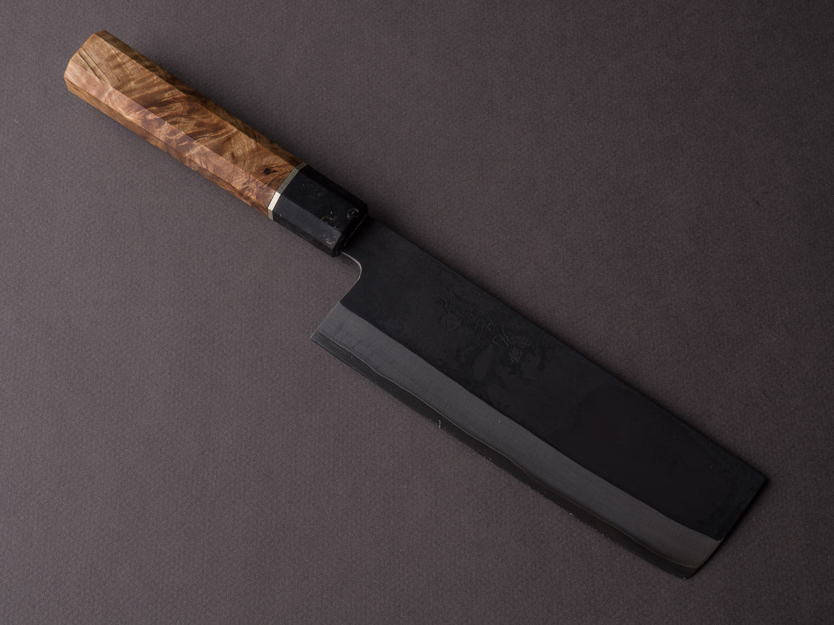 Yoshida Hamono - HAP40 Black - 170mm Nakiri - Tottori Handle – Strata