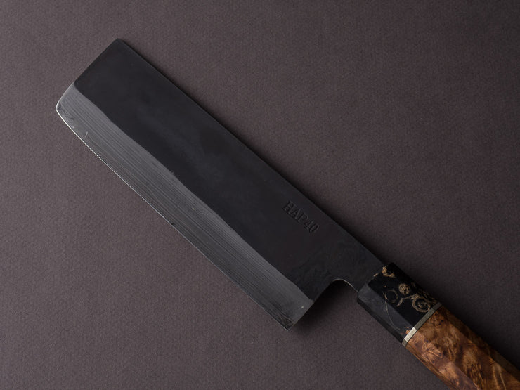 Yoshida Hamono - HAP40 Black - 170mm Nakiri - Tottori Handle – Strata