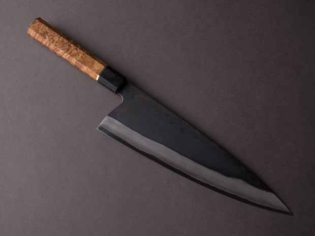 Yoshida Hamono - HAP40 - Kurouchi - "Wide" Gyuto - 240mm - Tottori Sands Handle