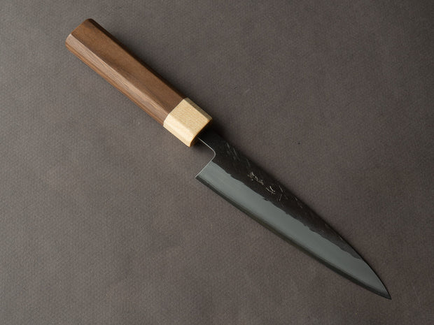 Hitohira - TD - Blue #2 - Stainless Clad Kurouchi - 135mm Petty - Walnut Handle