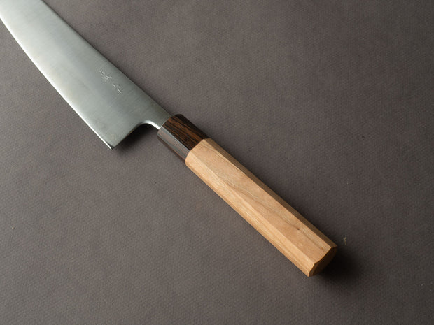 Hitohira - Futana - Super Blue - Migaki - 210mm Gyuto - Cherry Handle