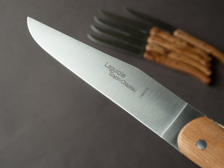 Goyon-Chazeau - Laguiole - Steak/Table Knives - Juniper - Set of 6